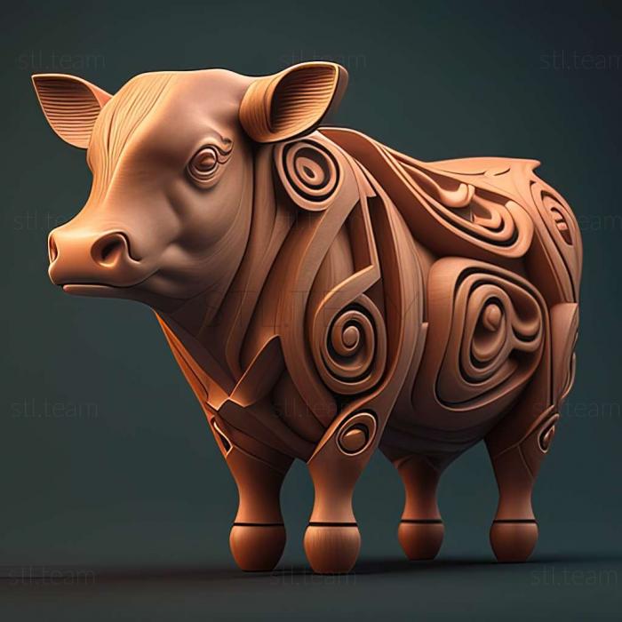 3D model Cow (STL)